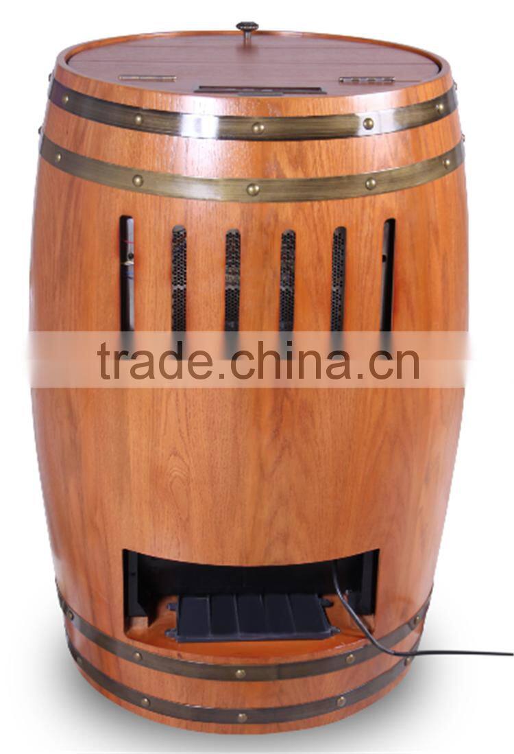 free standing wood wine mini fridge 48l wine refrigerator wooden