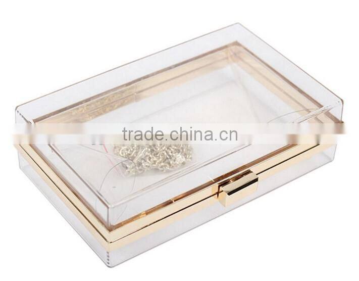 Many color available custom made acrylic clutch bag