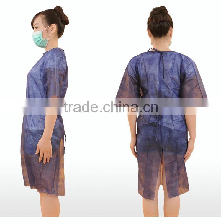 Dark Blue Polypropylene Medical Hospital Gowns for Sales
