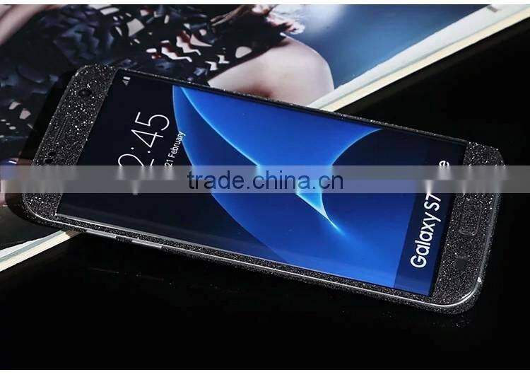 Bling bling glitter sticker cover case for samsung galaxy s7 edge, s7 edge diamonds case