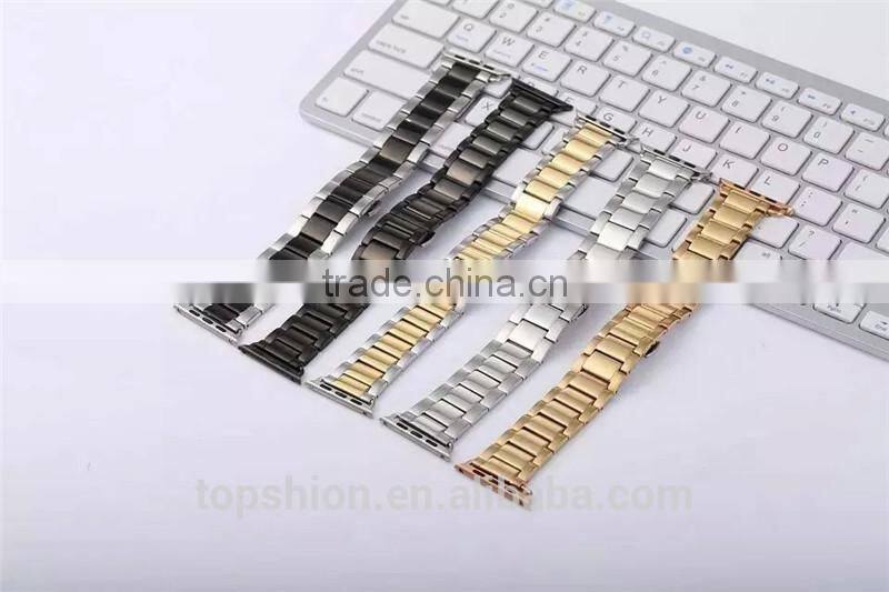Deluxe Style For Apple Watch iWatch Stainless Steel Metal Strap, China Supplier