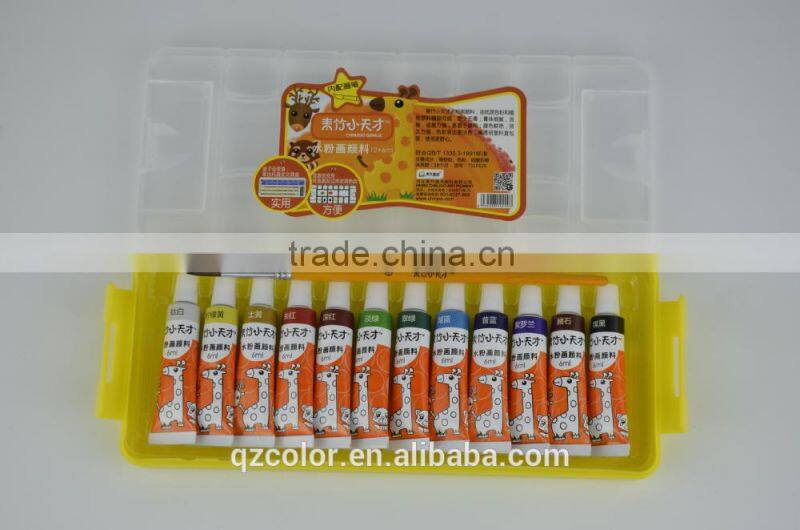 12clolor 6ml professional gouache color set
