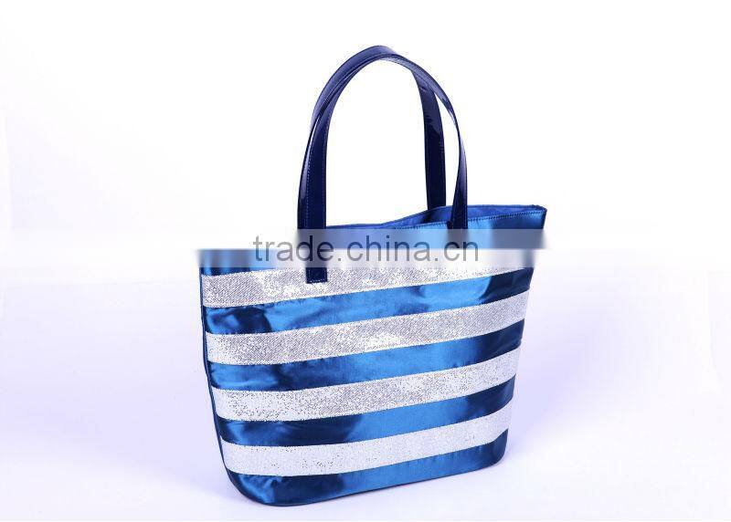 Promotional Shining Fabric Lady Tote Beach Bag