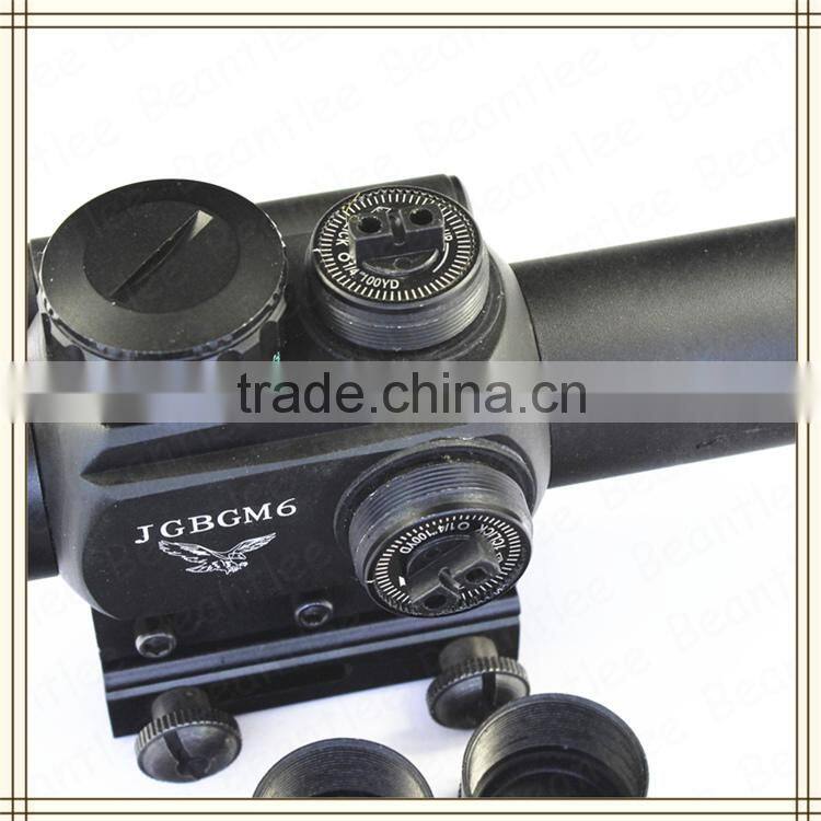 Good quality of compact M6 4X25, red laser point sight with angle scope