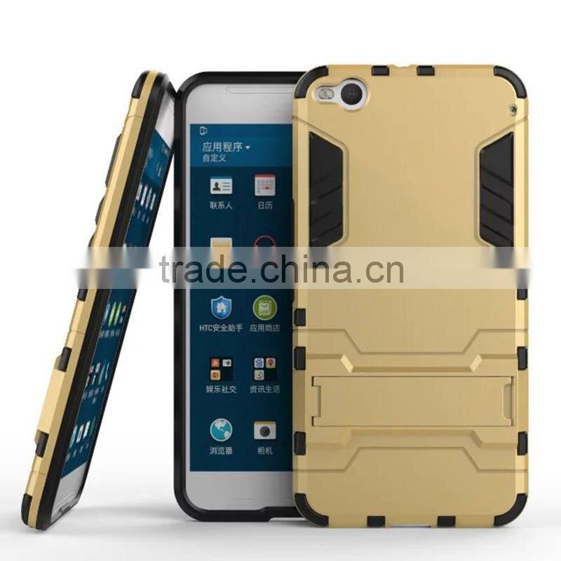 New Arrival phone cases TPU +PC 2-in-1 Hybrid Kickstand case for HTC X9