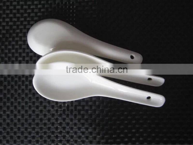 Whole Sale Customized Ceramics Soup Spoon
