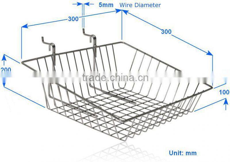 Fmetal wire mesh baskets storage container