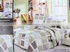 luxury reactive printed four pieces bedding set