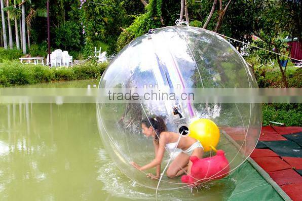 inflatable water walking ball 2 M diameter PVC inflatable ball children and adults' toy playing on the water