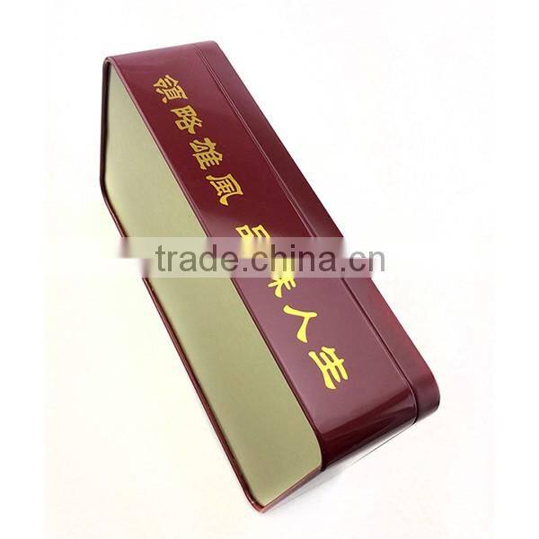 food grade hinged rectangle beer tinplate tin box