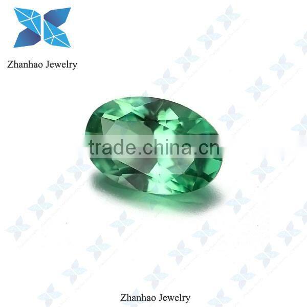 transparent oval emerald nano spinel gemstones