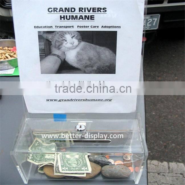 wholesale acrylic donation box locations