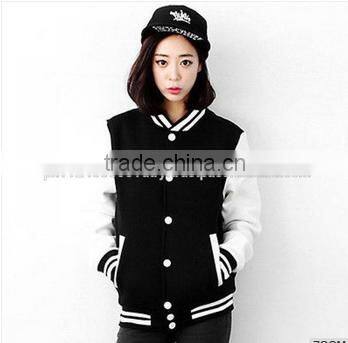 Chinese black sexy girl varsity jackets