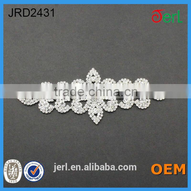 Hot-sale beautiful rhinestone trims for wedding dress