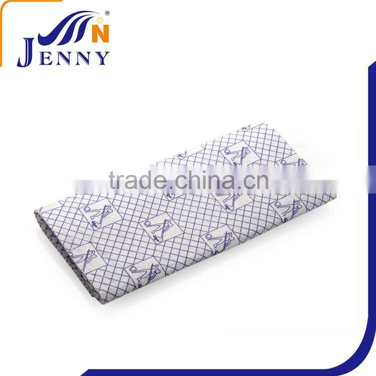 White Bottom Blue Color Pattern All Purpose Needle Punch Cloth
