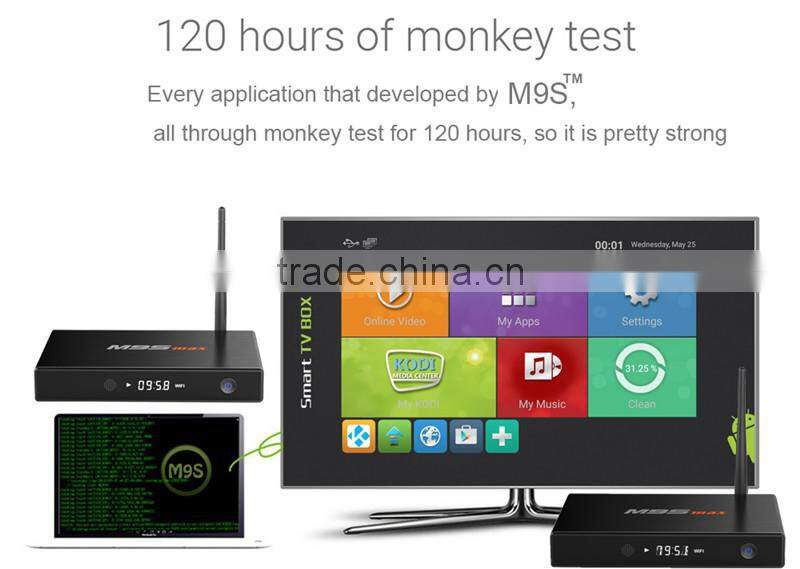 2016 New Arrival M9S MAX S905 2G 32G tv box Android 5.1 WIFI 2.4G +5G +Bluetooth