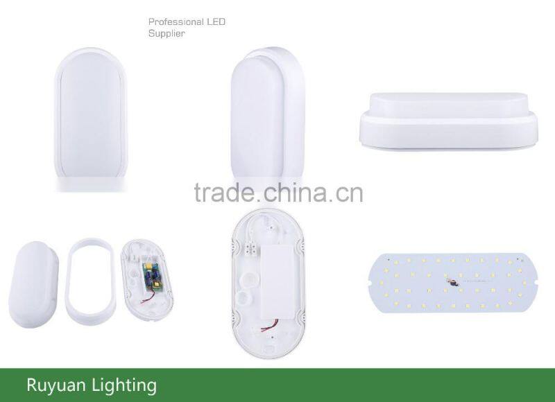 oval 12w 850lm bulkhead lamp