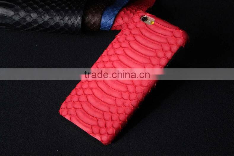 Real Snakeskin Mobile Phone Cover Leather OEM ODM for iPhone Cover 5s