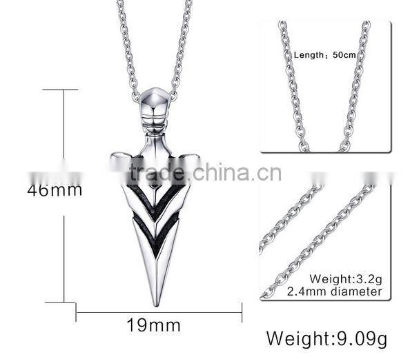 Japan and South Korea fashion jewelry personality trend Stainless steel pendant