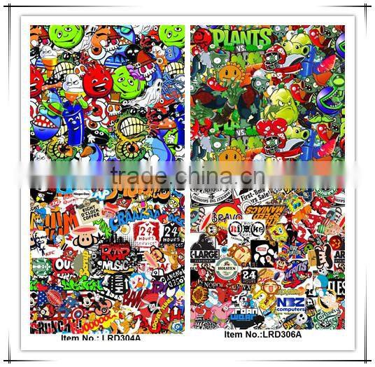 A3 size 20 patterns high quality royalty design water transfer printing paper, hydrographic film