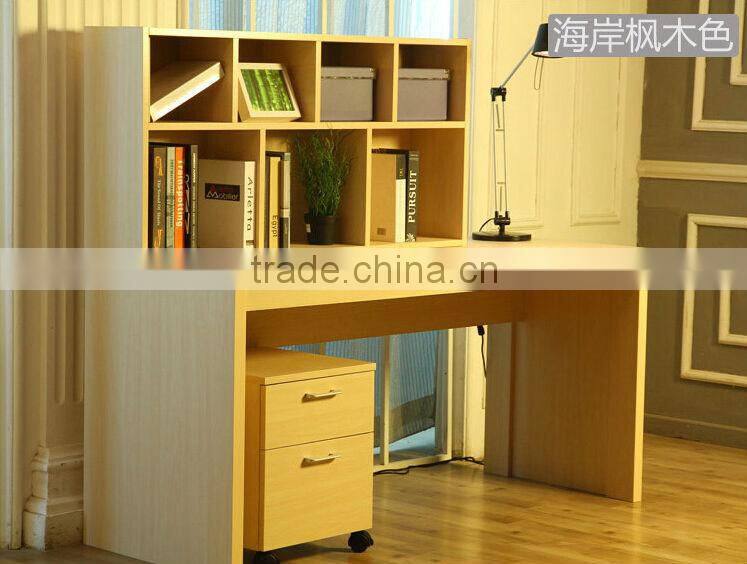 55 High quality wooden computer table with shelf for promotion