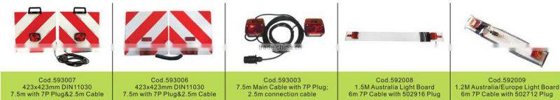 European Australia 13p plug trailer, 12v car adapter travel trailer