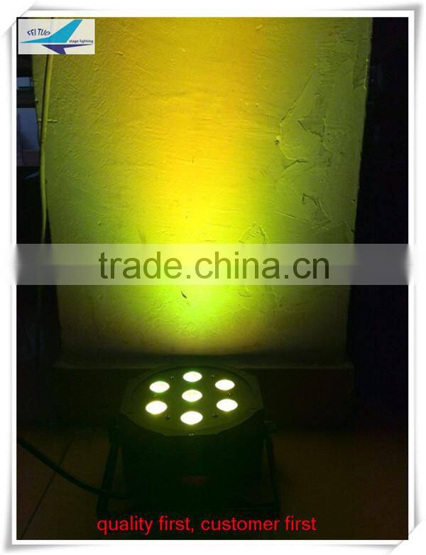 7x10w rgbw led par light / led flat par can