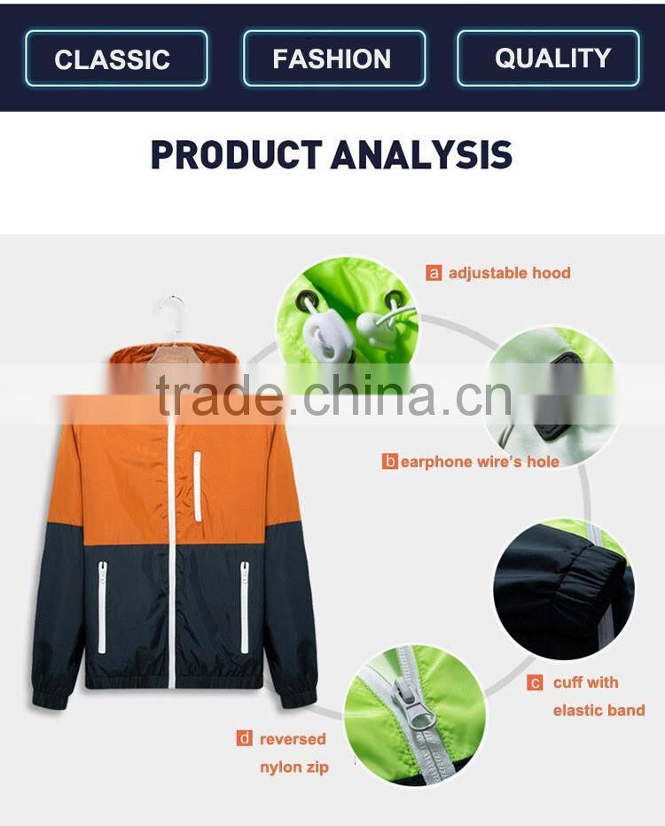 mens windbreaker jacket custom