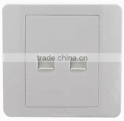 1 Tel+1 Computer socket CXA14151 wall switch