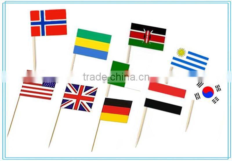 Decorated wooden toothpicks