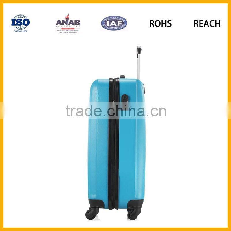 ABS + PP travel luggage cases customized design with 4 wheels
