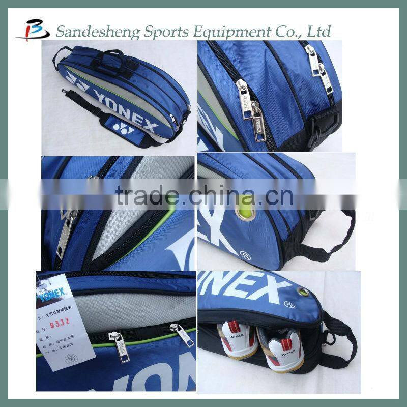 Badminton sports bag with shoe compartment