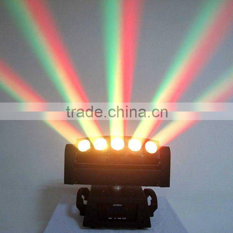Newest high power 5 eyes dmx beam led moving head disco spider light