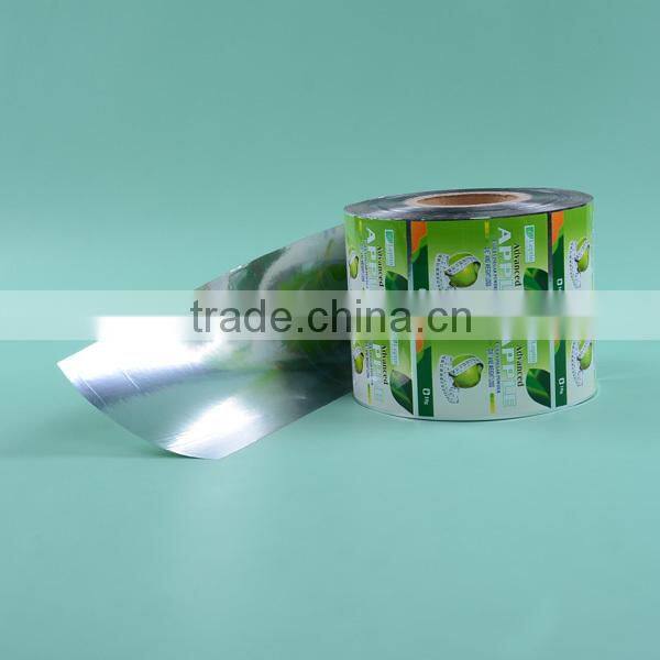 Laminated film roll with printing, plastic composited film, plastic packaging roll film