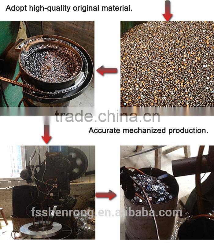 Brushed antique brass bags magnetic snap 18 mm diameter