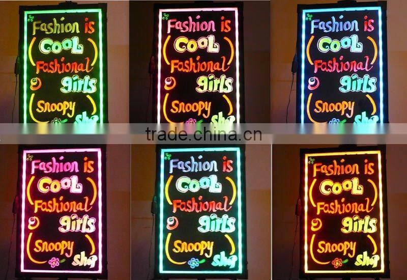 2014 New neon writing advertising led neon sign stand