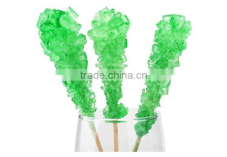 colorful crystal rock sugar stick