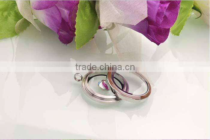 chocolate enamel lockets floating charm