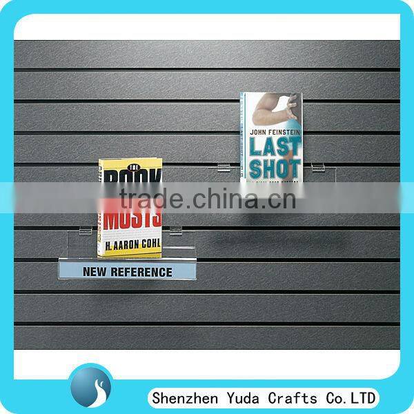 custom design acrylic slatwall shoe shelf wholesale acrylic slatwall for shoe or book