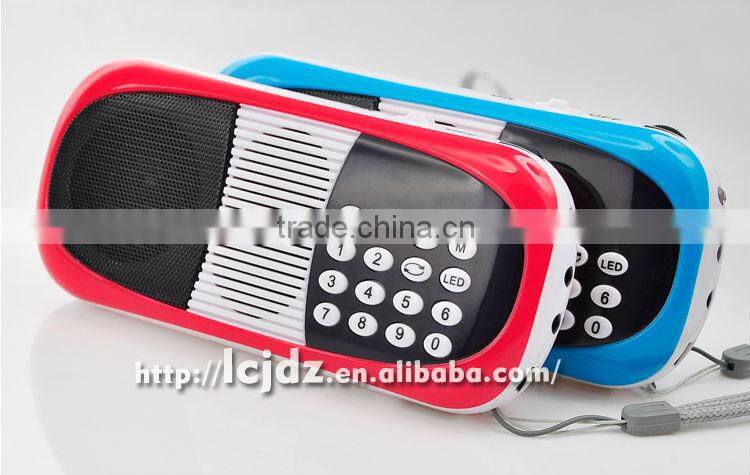 L-198AM portable mini MP3 player FM AM radio speaker