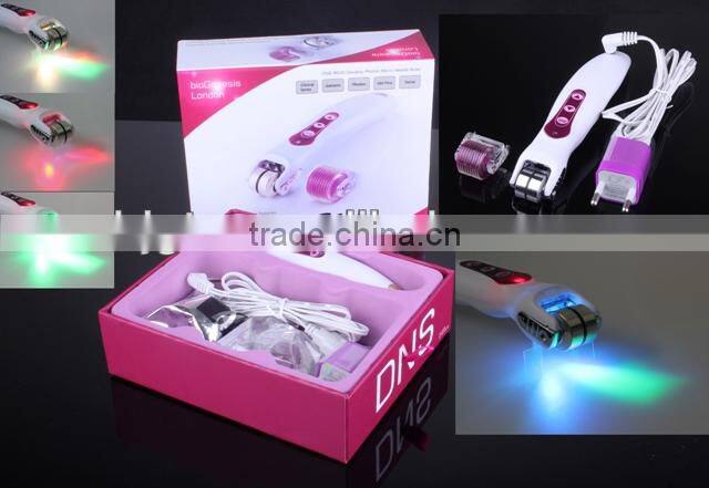 2013 new arrived metal derma roller,540 Vibration microneedle roller with current eliminator