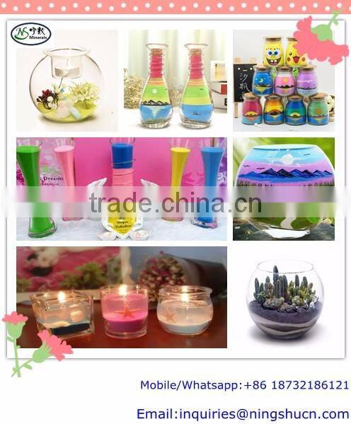 Non-toxic and No pollution Color Sand For Wedding , Art and Decoration