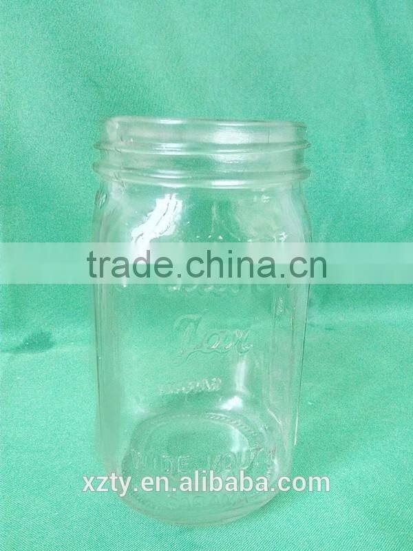 500 ml square airtight food mason jars with mental lids