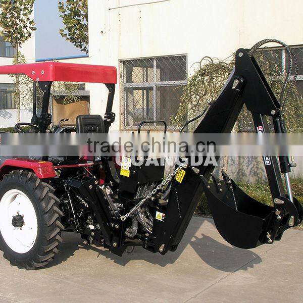 Side shift boom backhoe attachments for tractors