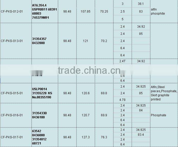 101mm piston engine piston