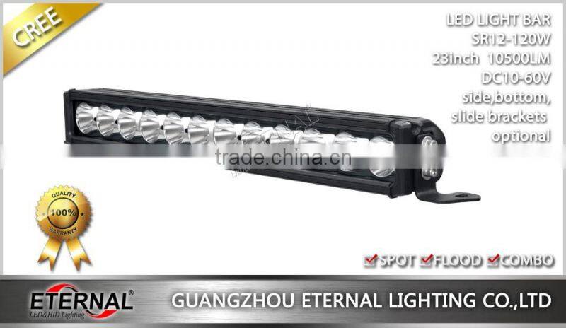 120W high power heavy duty equipment working light bar construction mining truck loader excavator logging machinery lamp