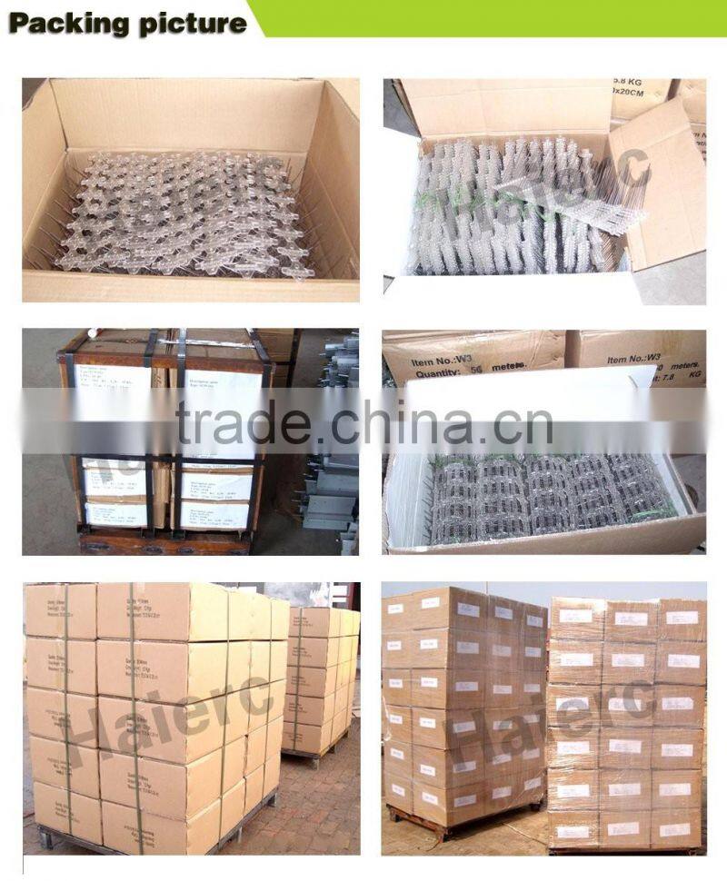 anti bird roosting spikes ss304 bird spikes on pc base metal anti bird spikes supplier