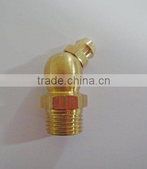 1/8"-28 Thread 45 Degreee Brass Grease Fitting