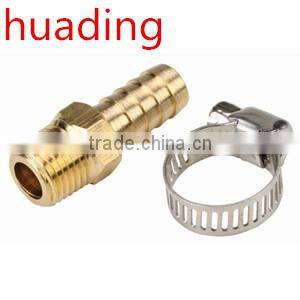 brass male threaded hose fitting for water pipe with clamp