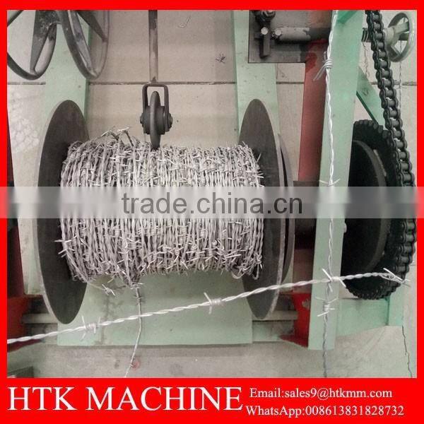 Galvanized And PVC Coated Barbed Wire Mesh Machine